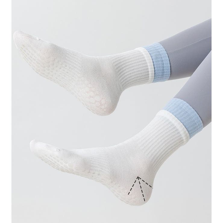 ヨガソックス レディース クルーソックス | PlusNao | 詳細画像3 