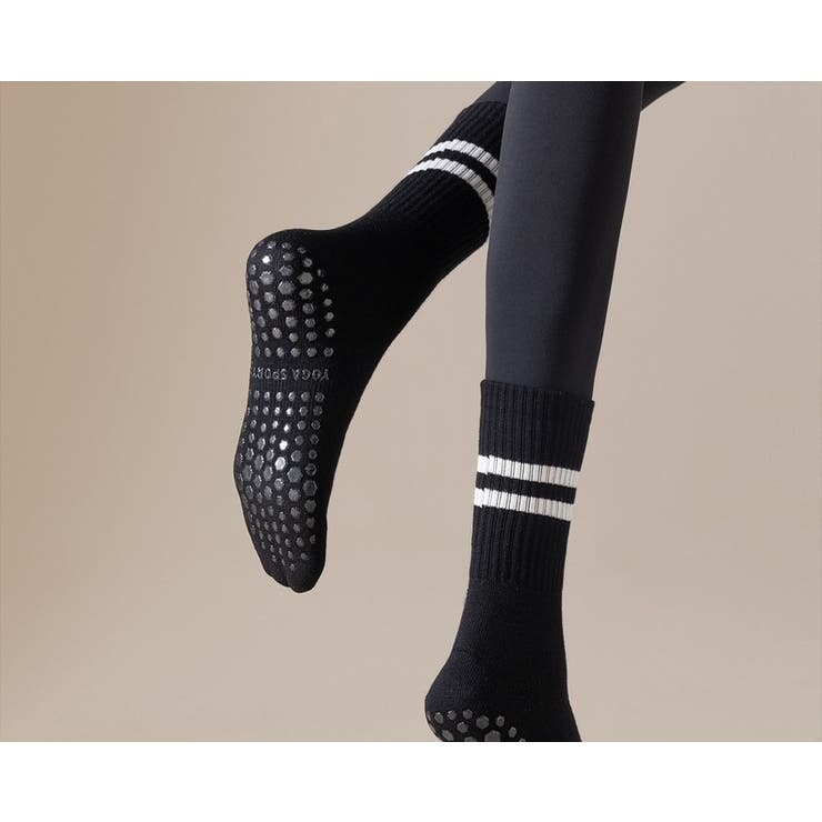 ヨガソックス クルーソックス ラインソックス | PlusNao | 詳細画像6 