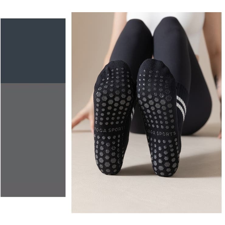 ヨガソックス クルーソックス ラインソックス | PlusNao | 詳細画像8 