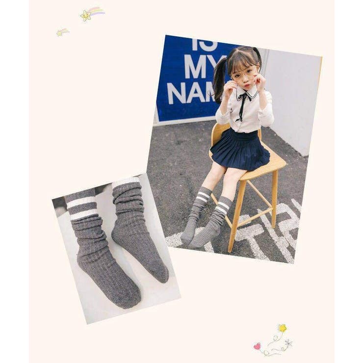 かかとなし靴下 ニーハイソックス ハイソックス | PlusNao | 詳細画像5 