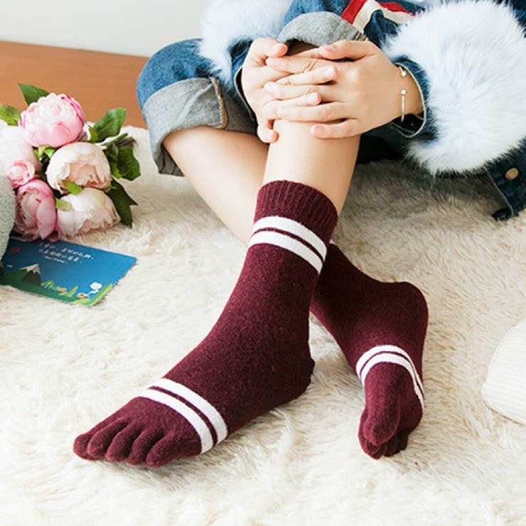 5本指ソックス クルー丈 靴下 | PlusNao | 詳細画像10 