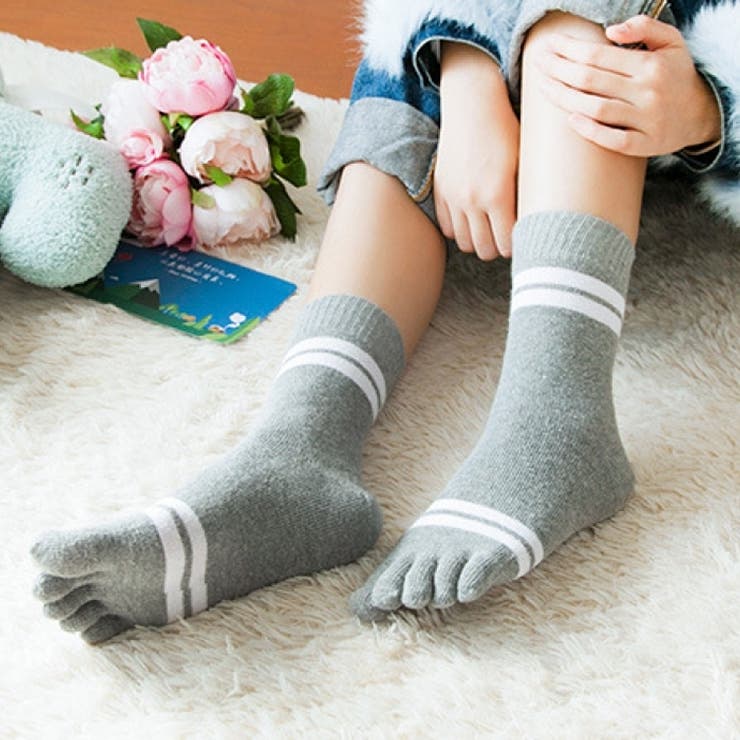 5本指ソックス クルー丈 靴下 | PlusNao | 詳細画像3 