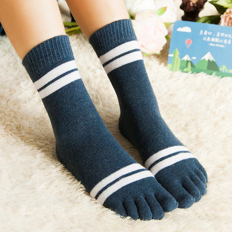 5本指ソックス クルー丈 靴下 | PlusNao | 詳細画像4 