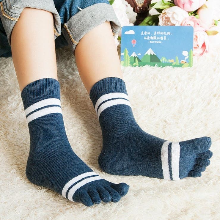 5本指ソックス クルー丈 靴下 | PlusNao | 詳細画像5 