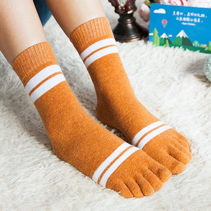 5本指ソックス クルー丈 靴下 | PlusNao | 詳細画像6 