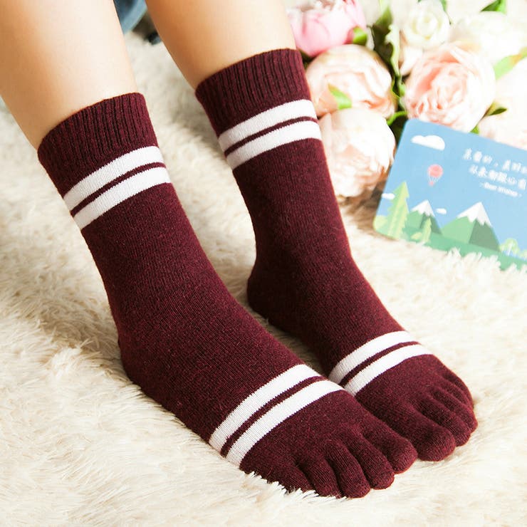 5本指ソックス クルー丈 靴下 | PlusNao | 詳細画像9 