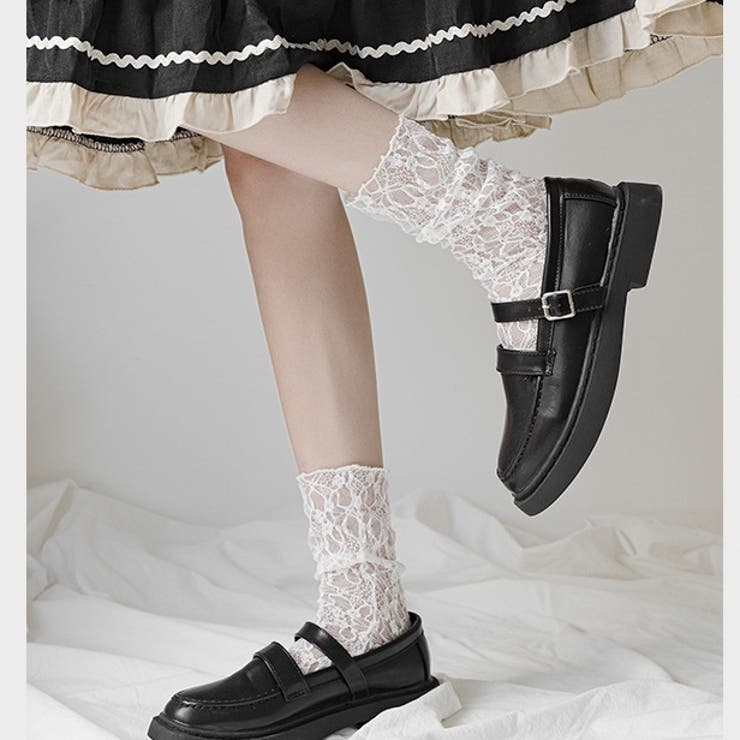 クルーソックス 靴下 総レース | PlusNao | 詳細画像5 