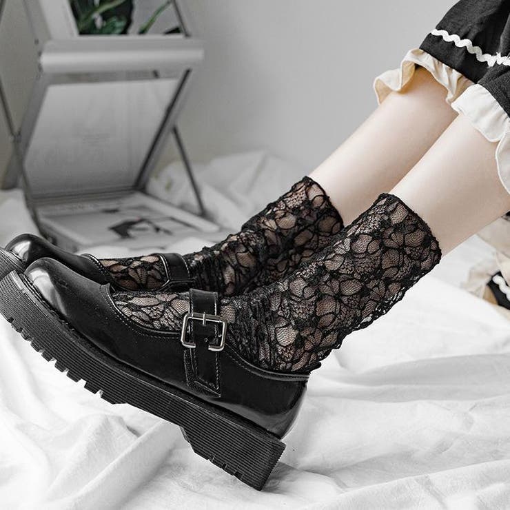 クルーソックス 靴下 総レース | PlusNao | 詳細画像9 