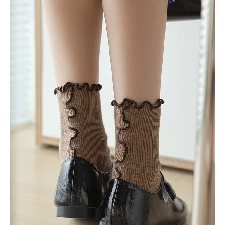 靴下 クルーソックス メロウフリル | PlusNao | 詳細画像3 