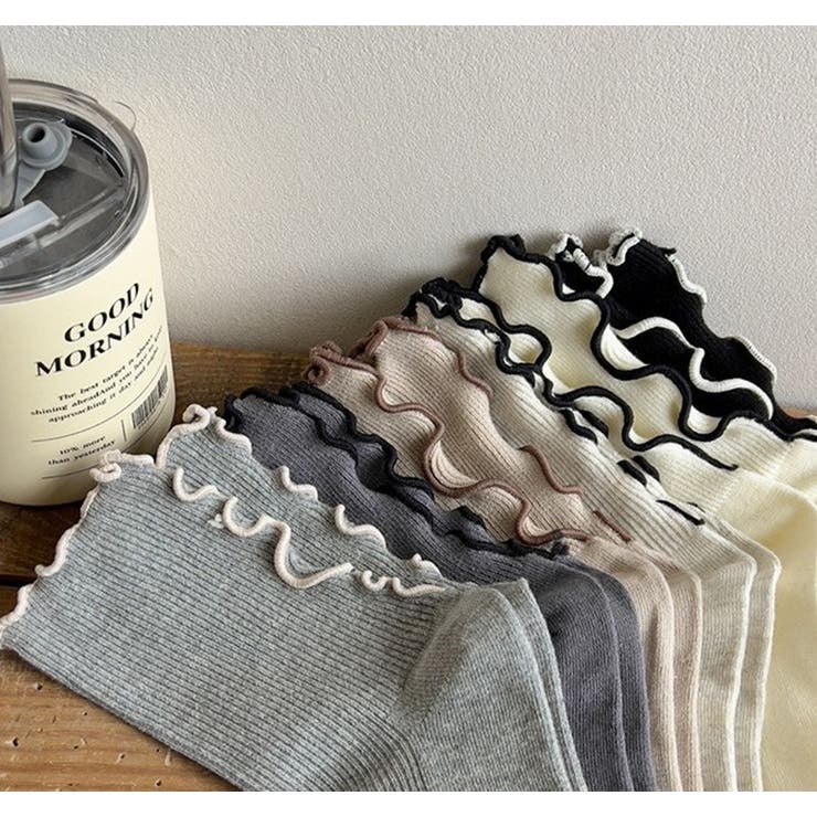 靴下 クルーソックス メロウフリル | PlusNao | 詳細画像8 