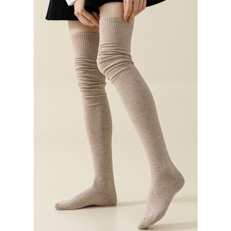 オーバーニーソックス ニーハイソックス レディース | PlusNao | 詳細画像4 