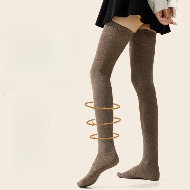 オーバーニーソックス ニーハイソックス レディース | PlusNao | 詳細画像9 