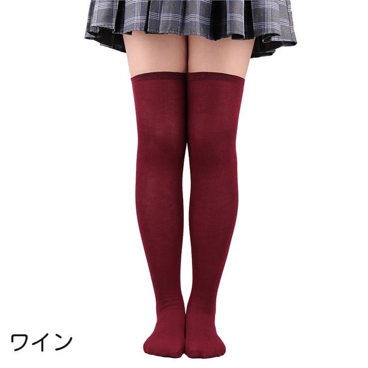 オーバーニーソックス ニーハイソックス レディース | PlusNao | 詳細画像6 