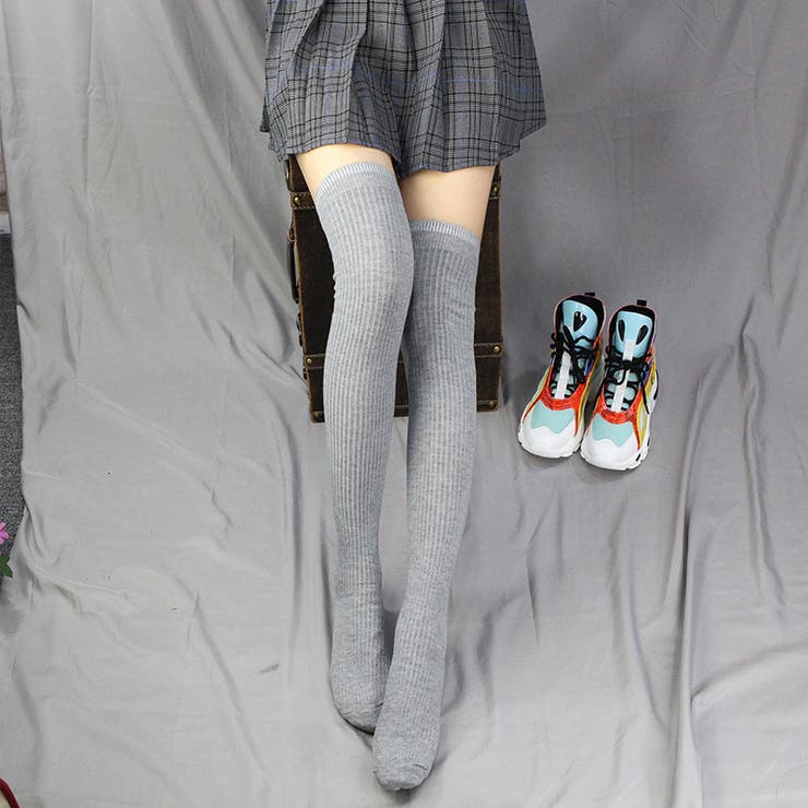 ニーハイソックス オーバーニーソックス 靴下 | PlusNao | 詳細画像4 