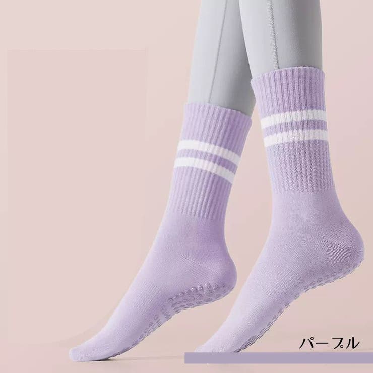 ヨガソックス 滑り止め付 クルーソックス | PlusNao | 詳細画像15 