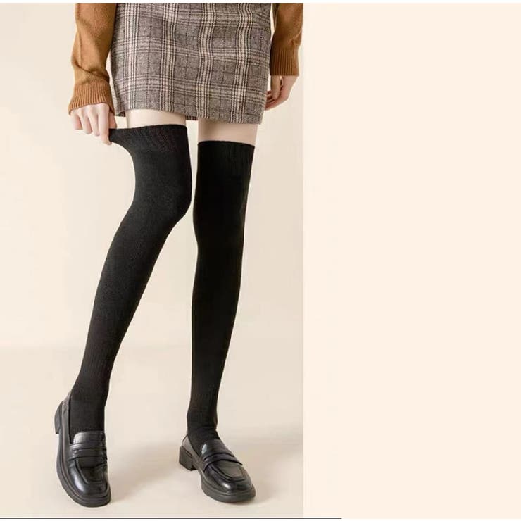 オーバーニーソックス ニーハイソックス 靴下[品番：FQ000188080