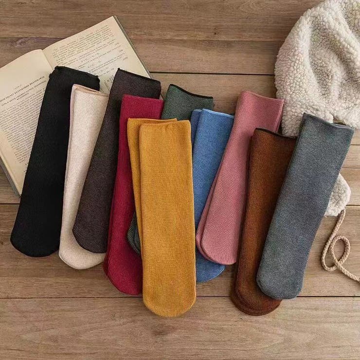 クルーソックス 靴下 同色3足セット | PlusNao | 詳細画像2 