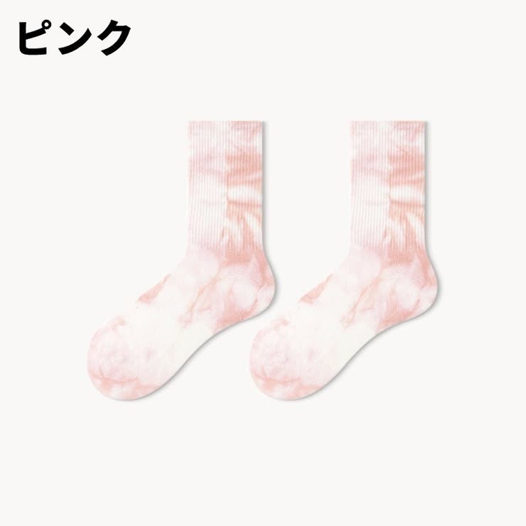タイダイ柄クルーソックス 靴下 くつ下 | PlusNao | 詳細画像4 