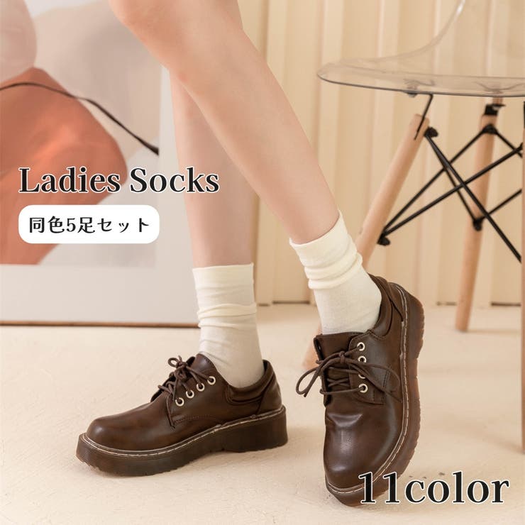 クルーソックス 5足セット レディース | PlusNao | 詳細画像1 