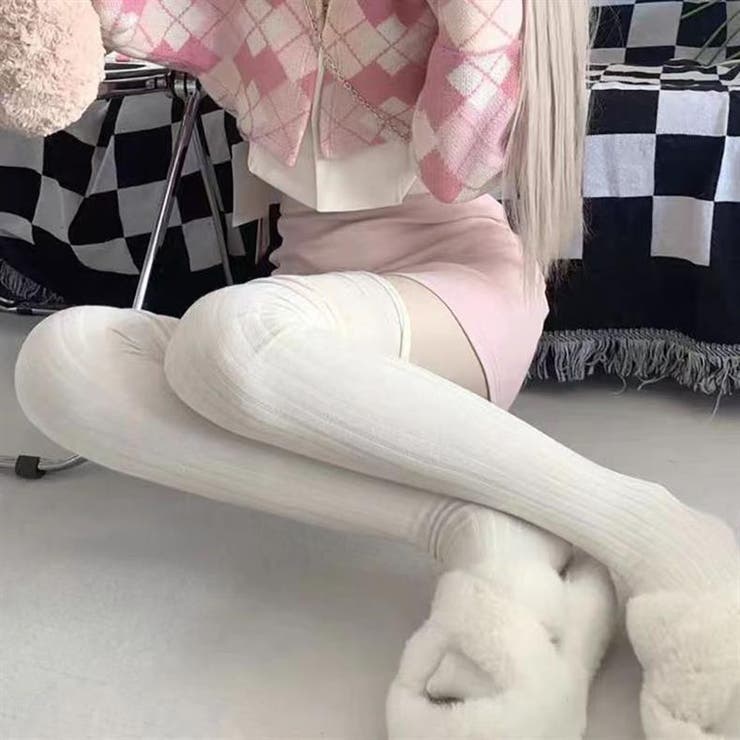 オーバーニーソックス ニーハイソックス レディース | PlusNao | 詳細画像4 