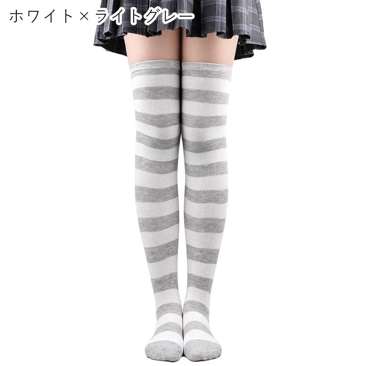 ニーハイソックス オーバーニー レディース | PlusNao | 詳細画像6 