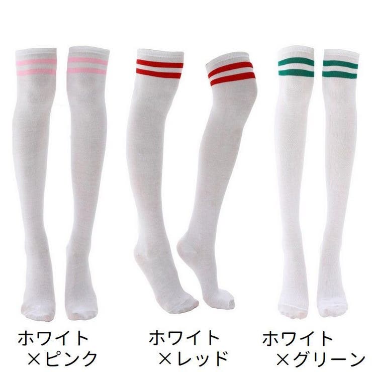 オーバーニーソックス ニーハイソックス レディース | PlusNao | 詳細画像18 