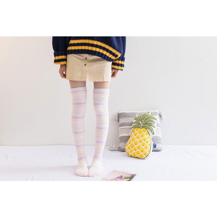 ルームソックス ニーハイ オーバーニー | PlusNao | 詳細画像10 