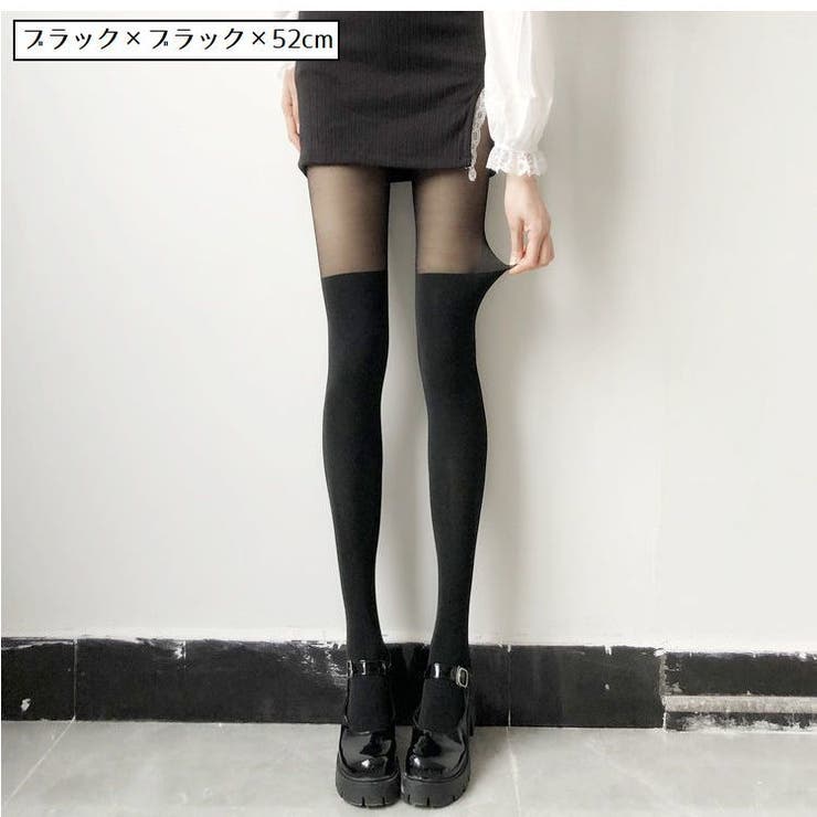 パンティストッキング ニーハイ風 ハイソックス風 | PlusNao | 詳細画像12 
