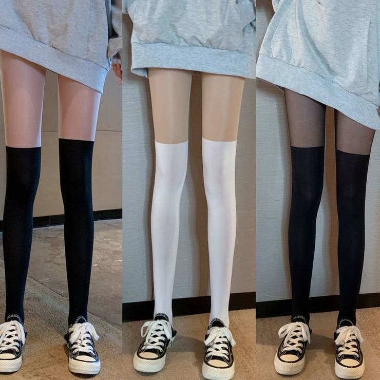 パンティストッキング ニーハイ風 ハイソックス風 | PlusNao | 詳細画像2 