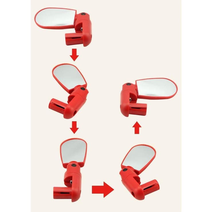 自転車用ミラー 2個セット バックミラー | PlusNao | 詳細画像6 