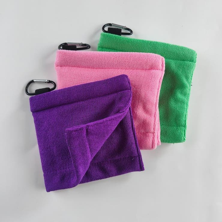 カラビナ付きタオル ゴルフボールクリーナー ゴルフタオル | PlusNao | 詳細画像11 