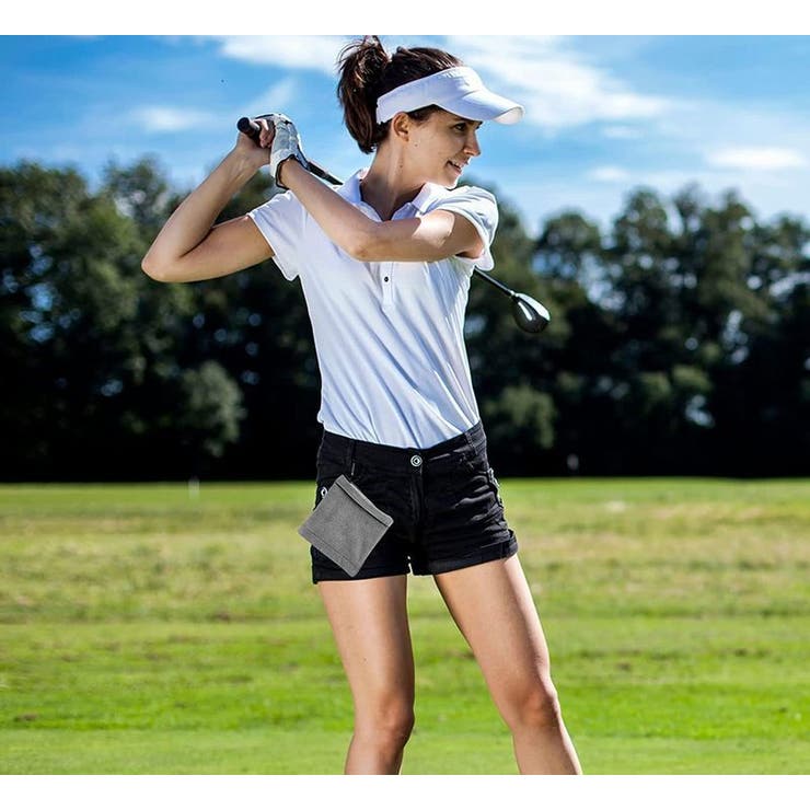 カラビナ付きタオル ゴルフボールクリーナー ゴルフタオル | PlusNao | 詳細画像2 