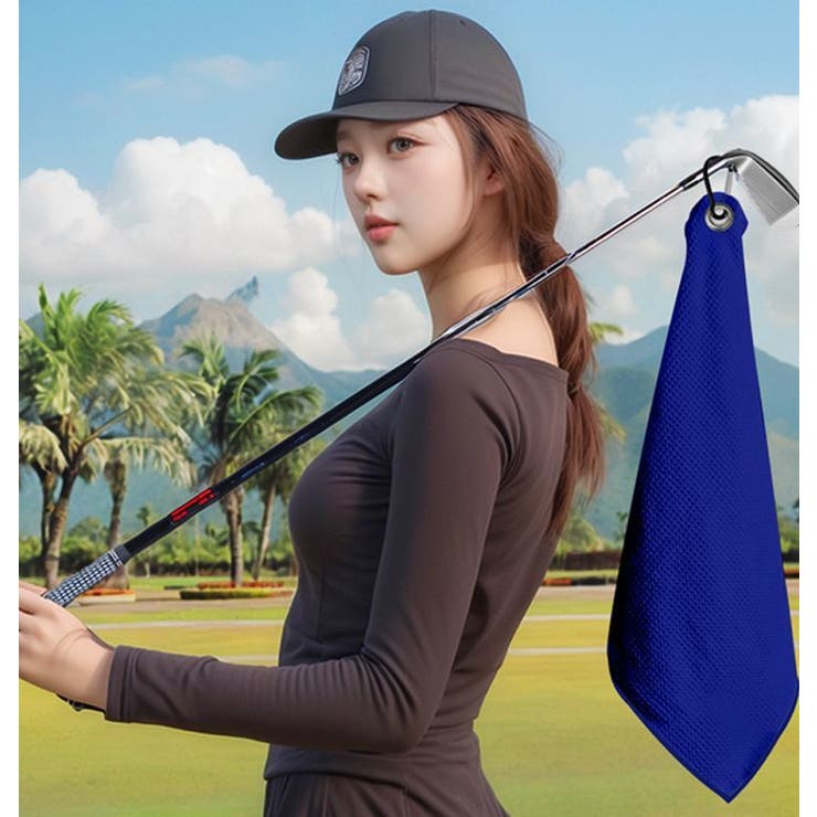 ゴルフタオル ゴルフスポーツタオル ゴルフボール拭き | PlusNao | 詳細画像2 