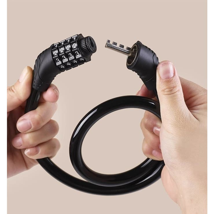 ワイヤーロック 自転車用品 ダイヤル式 | PlusNao | 詳細画像6 