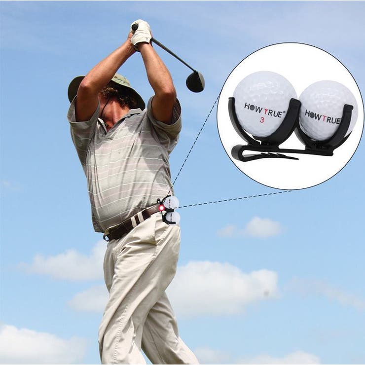 ゴルフボールホルダー ゴルフクリップ ゴルフ用品 | PlusNao | 詳細画像2 