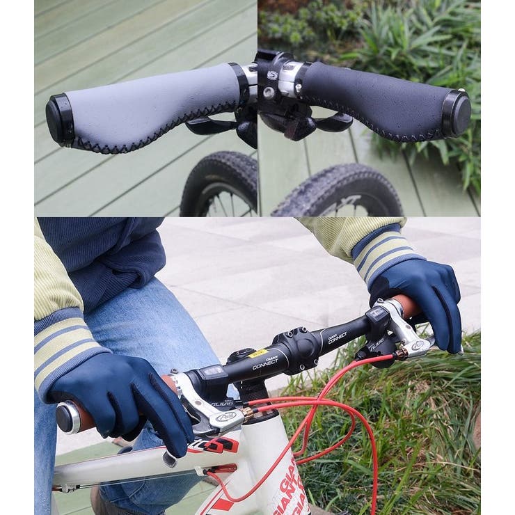 自転車グリップ ハンドルグリップ エンドキャップ付き | PlusNao | 詳細画像2 