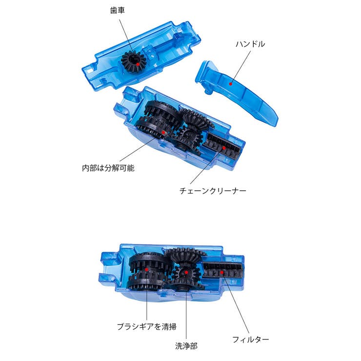 自転車チェーン洗浄器 チェーンクリーナー 清掃ツール | PlusNao | 詳細画像5 