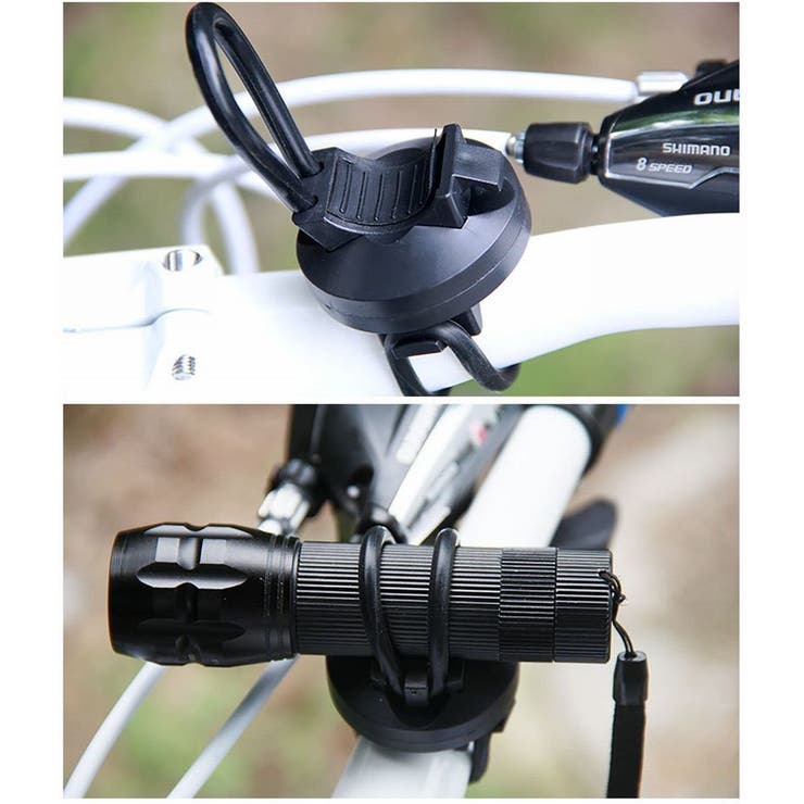 自転車用ライトホルダー 懐中電灯ホルダー 固定 | PlusNao | 詳細画像4 