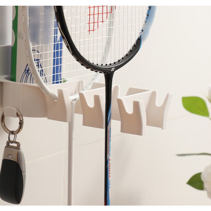 壁掛けラケットラック バドミントンラケット フック | PlusNao | 詳細画像2 