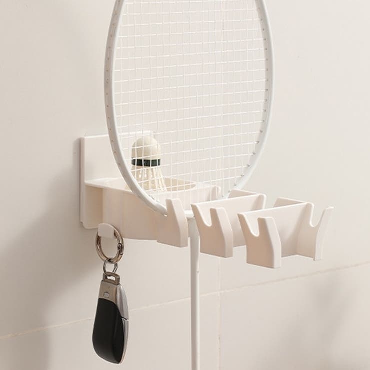 壁掛けラケットラック バドミントンラケット フック | PlusNao | 詳細画像3 