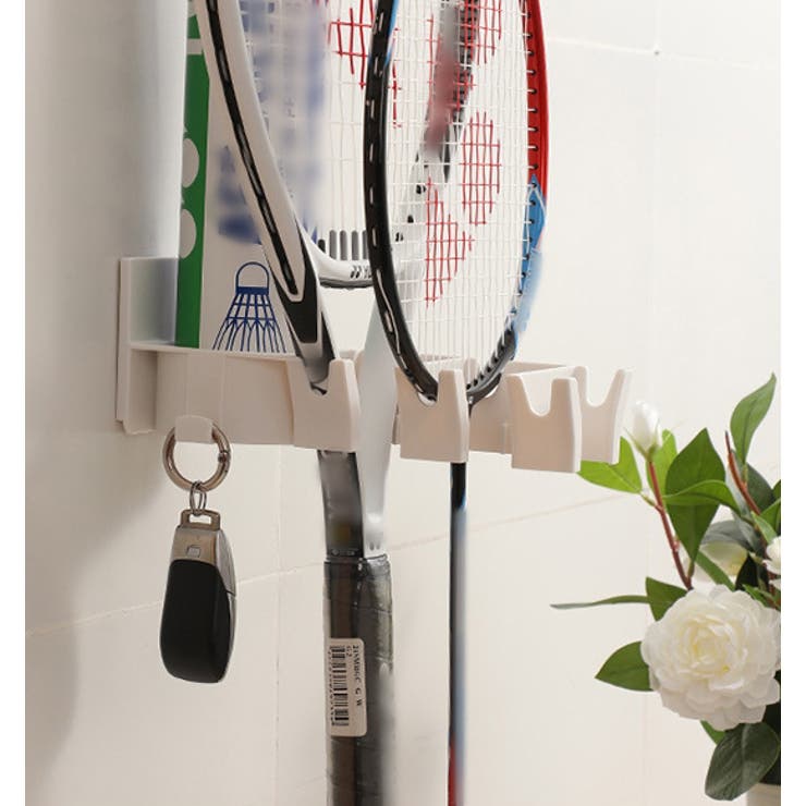 壁掛けラケットラック バドミントンラケット フック | PlusNao | 詳細画像4 
