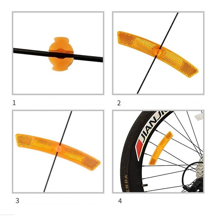 自転車用リフレクター 同色3個セット 自転車用 | PlusNao | 詳細画像10 