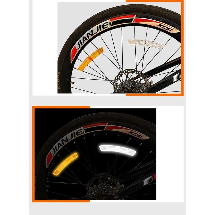 自転車用リフレクター 同色3個セット 自転車用 | PlusNao | 詳細画像3 