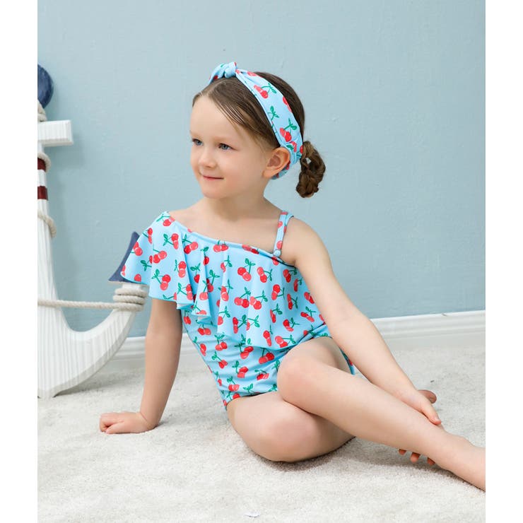 子供用水着 ワンピースタイプ アシンメトリ― | PlusNao | 詳細画像12 