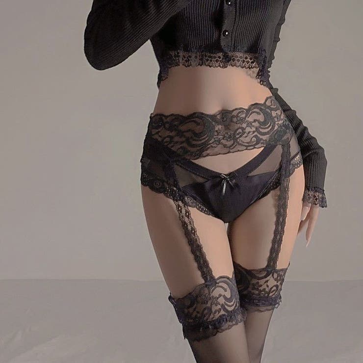 ガーターストッキング 網ストッキング レディース | PlusNao | 詳細画像4 