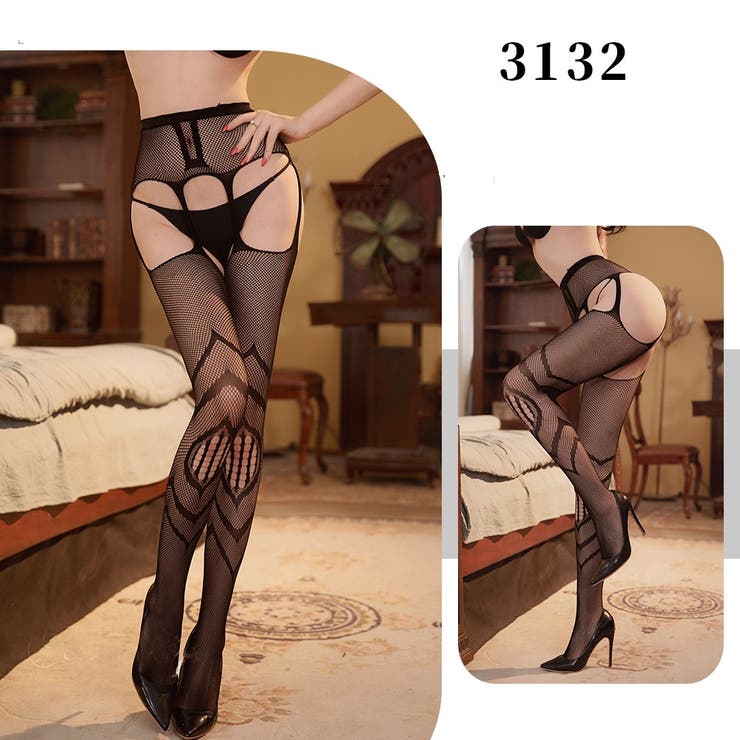 ガーターストッキング 一体型 網ストッキング | PlusNao | 詳細画像3 