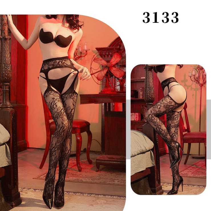 ガーターストッキング 一体型 網ストッキング | PlusNao | 詳細画像4 