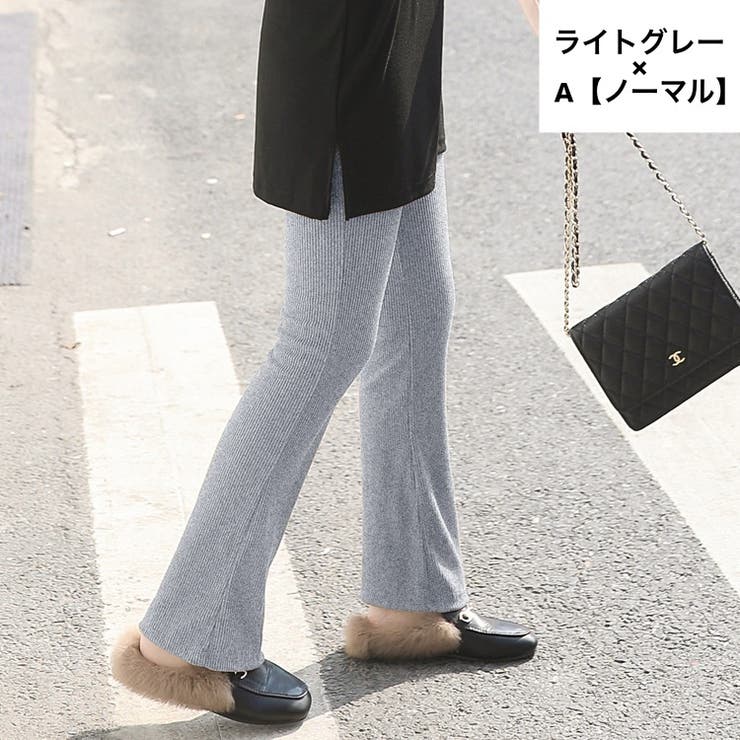 フレアパンツ リブレギンス レディース | PlusNao | 詳細画像13 