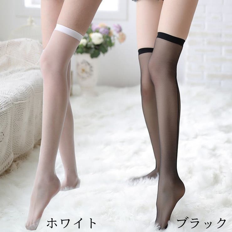 ニーハイストッキング オーバーニーストッキング レディース | PlusNao | 詳細画像12 
