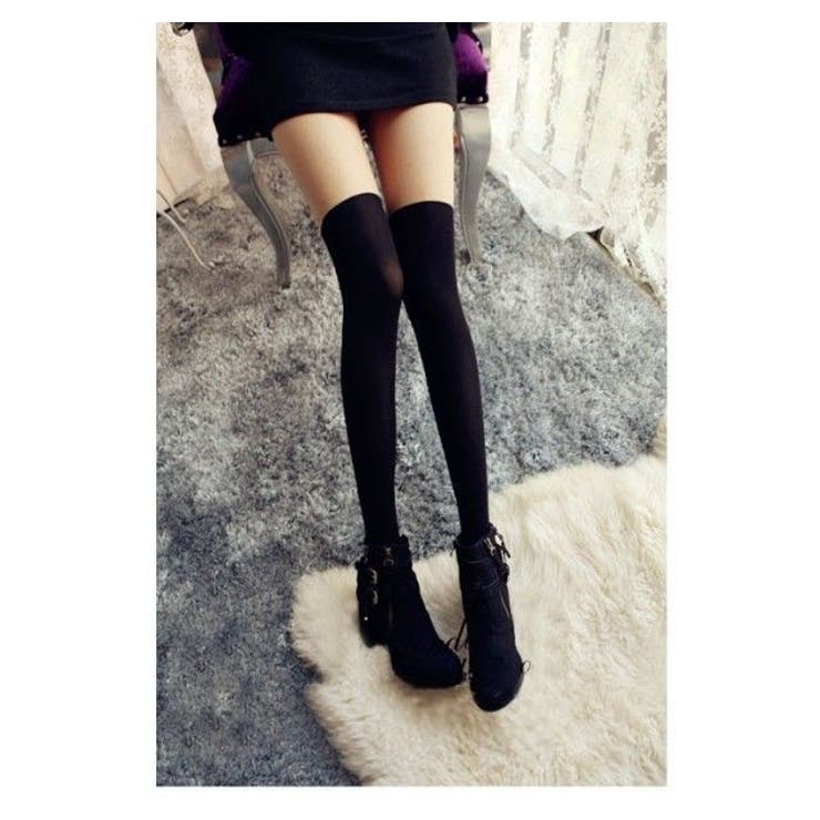 パンティストッキング ニーハイ風パンスト フェイクニーハイ | PlusNao | 詳細画像3 